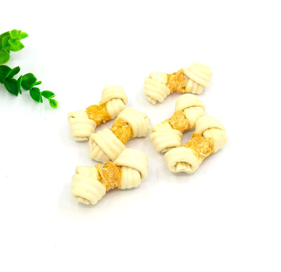 Chicken wrap rawhide knot (SDP040)