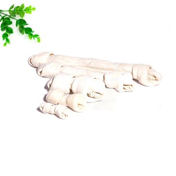 Puffed Rawhide Knotted Bone Dog Treats